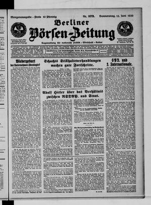 Berliner Börsen-Zeitung vom 15.06.1933