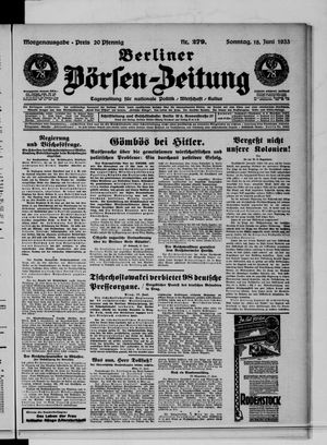 Berliner Börsen-Zeitung vom 18.06.1933