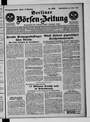 Berliner Börsen-Zeitung vom 24.06.1933