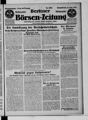 Berliner Börsen-Zeitung vom 24.06.1933