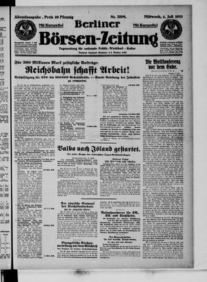 Berliner Börsen-Zeitung vom 05.07.1933