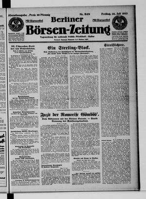 Berliner Börsen-Zeitung vom 28.07.1933