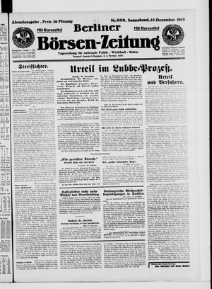 Berliner Börsen-Zeitung vom 23.12.1933