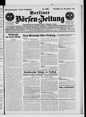 Berliner Börsen-Zeitung on Dec 24, 1933