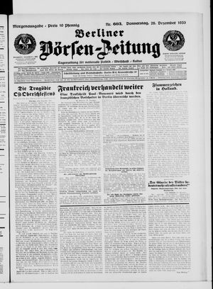 Berliner Börsen-Zeitung on Dec 28, 1933