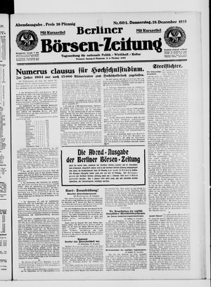 Berliner Börsen-Zeitung on Dec 28, 1933