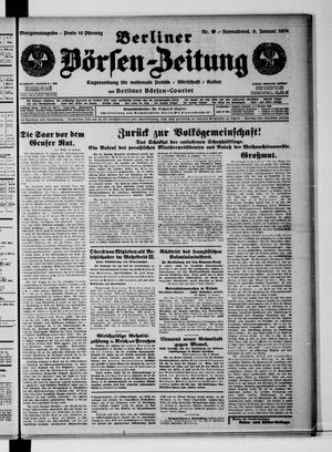 Berliner Börsen-Zeitung vom 06.01.1934