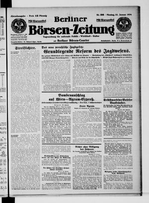 Berliner Börsen-Zeitung vom 22.01.1934