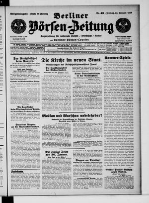 Berliner Börsen-Zeitung on Jan 26, 1934