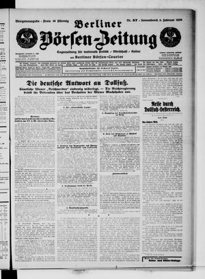 Berliner Börsen-Zeitung vom 03.02.1934