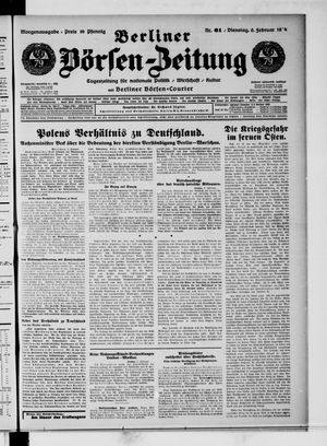 Berliner Börsen-Zeitung vom 06.02.1934