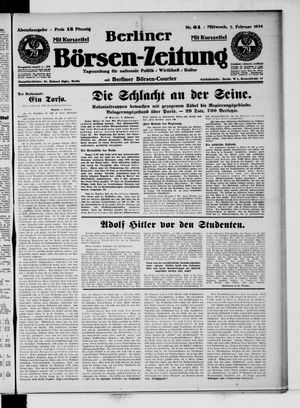 Berliner Börsen-Zeitung vom 07.02.1934