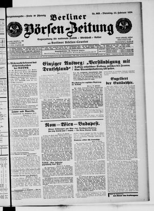 Berliner Börsen-Zeitung vom 20.02.1934