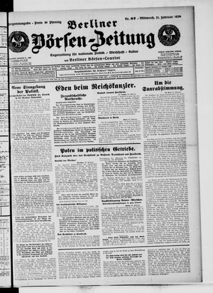 Berliner Börsen-Zeitung vom 21.02.1934