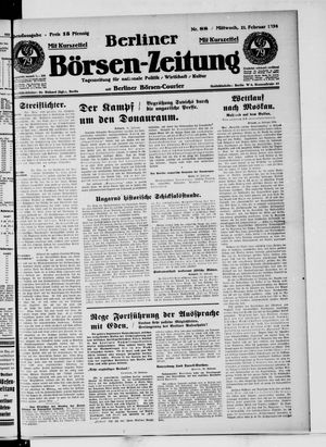Berliner Börsen-Zeitung vom 21.02.1934
