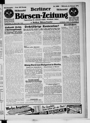 Berliner Börsen-Zeitung vom 28.02.1934