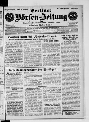 Berliner Börsen-Zeitung vom 02.03.1934