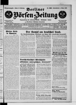 Berliner Börsen-Zeitung vom 03.03.1934