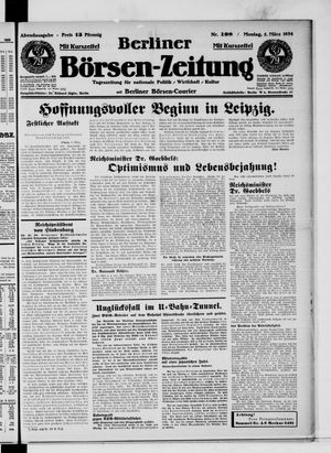 Berliner Börsen-Zeitung vom 05.03.1934