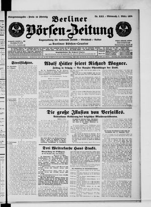 Berliner Börsen-Zeitung vom 07.03.1934