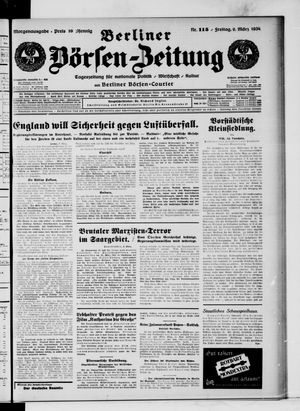 Berliner Börsen-Zeitung vom 09.03.1934