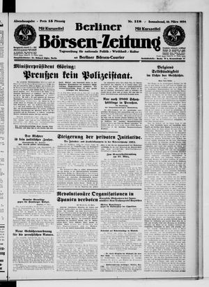Berliner Börsen-Zeitung vom 10.03.1934