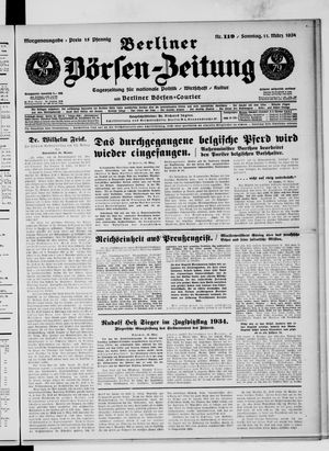 Berliner Börsen-Zeitung vom 11.03.1934