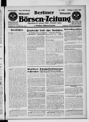 Berliner Börsen-Zeitung vom 12.03.1934