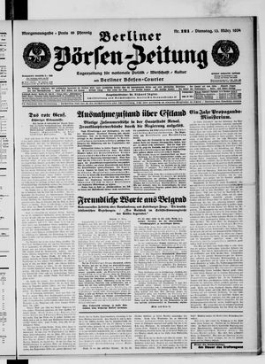 Berliner Börsen-Zeitung vom 13.03.1934