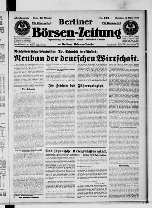 Berliner Börsen-Zeitung vom 13.03.1934