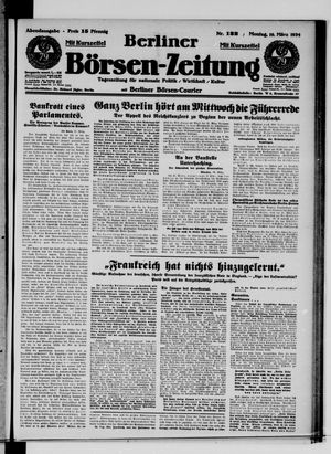 Berliner Börsen-Zeitung vom 19.03.1934