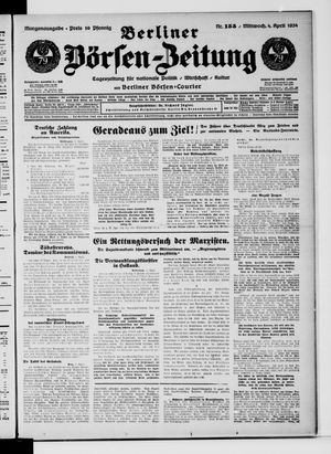 Berliner Börsen-Zeitung vom 04.04.1934