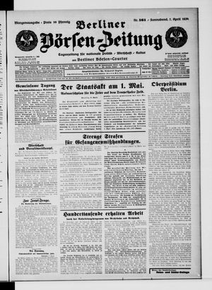 Berliner Börsen-Zeitung vom 07.04.1934