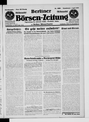 Berliner Börsen-Zeitung vom 07.04.1934
