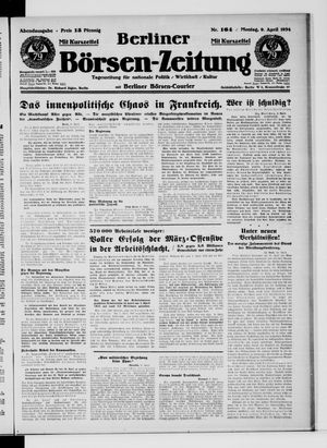 Berliner Börsen-Zeitung vom 09.04.1934