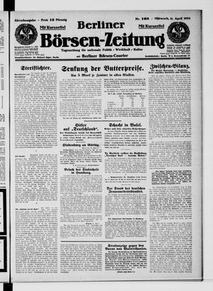 Berliner Börsen-Zeitung vom 11.04.1934