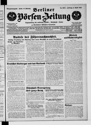 Berliner Börsen-Zeitung vom 13.04.1934