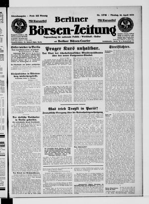 Berliner Börsen-Zeitung vom 16.04.1934
