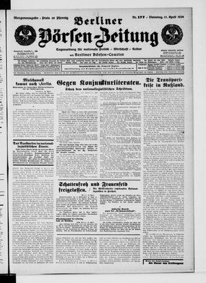 Berliner Börsen-Zeitung vom 17.04.1934