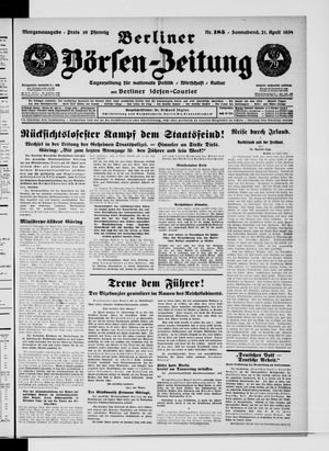 Berliner Börsen-Zeitung vom 21.04.1934