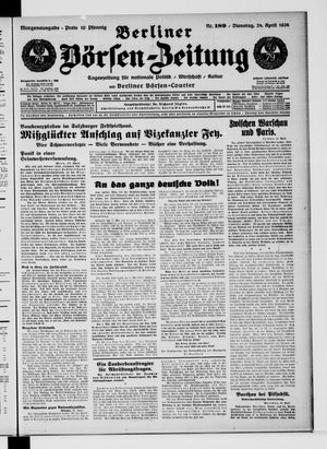 Berliner Börsen-Zeitung vom 24.04.1934