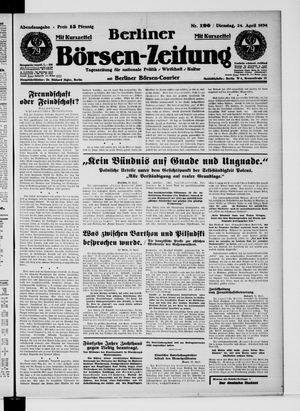 Berliner Börsen-Zeitung vom 24.04.1934