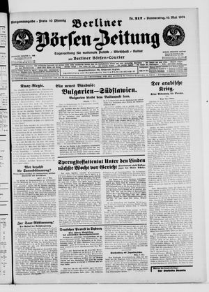 Berliner Börsen-Zeitung vom 10.05.1934
