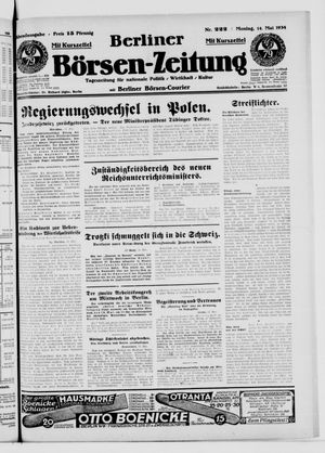 Berliner Börsen-Zeitung vom 14.05.1934