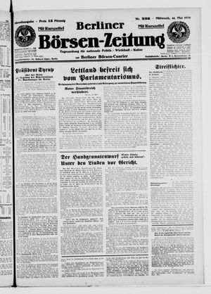 Berliner Börsen-Zeitung vom 16.05.1934