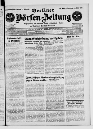 Berliner Börsen-Zeitung vom 20.05.1934