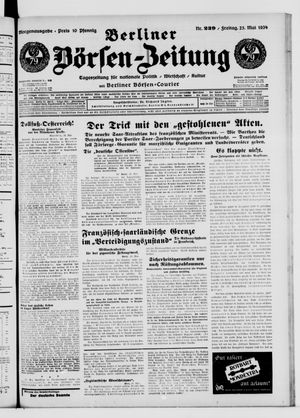 Berliner Börsen-Zeitung vom 25.05.1934