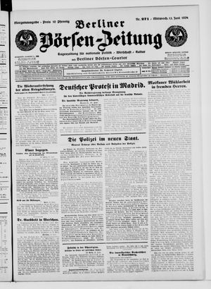 Berliner Börsen-Zeitung vom 13.06.1934