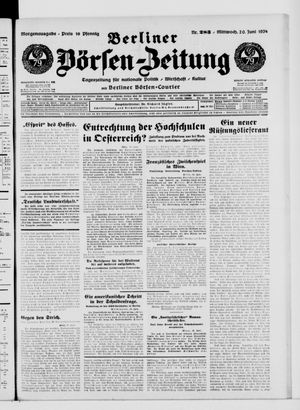 Berliner Börsen-Zeitung vom 20.06.1934