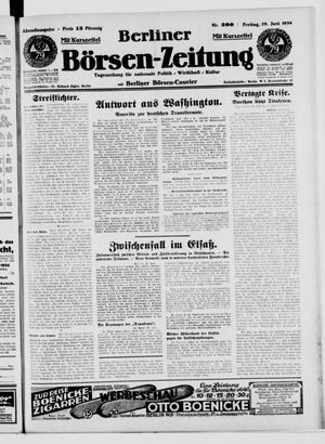 Berliner Börsen-Zeitung vom 29.06.1934